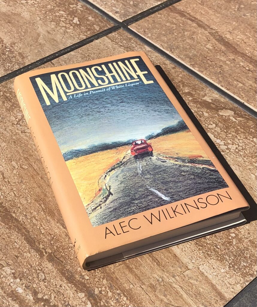 Moonshine: Book on an outdoor table