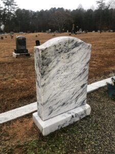 Photo of Lewis Redmond's grave, Seneca, SC