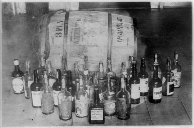 Confiscated whiskey